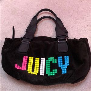 Black Velour Juicy Couture Bag